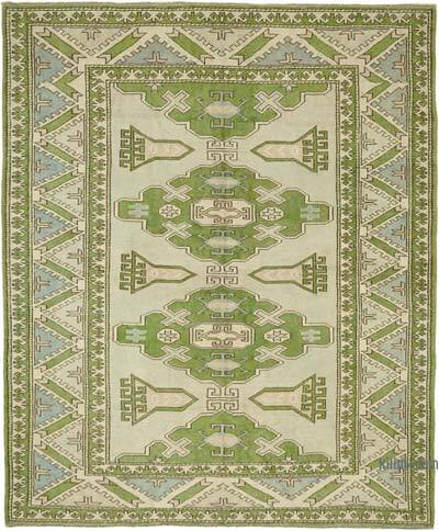 Vintage Turkish Hand-Knotted Rug - 7' 6" x 9' 2" (90" x 110")