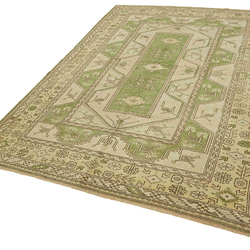 Alfombra Vintage Turca Anudada a Mano - 205 cm x 288 cm - K0078636