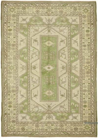 Vintage Turkish Hand-Knotted Rug - 6' 9" x 9' 5" (81" x 113")