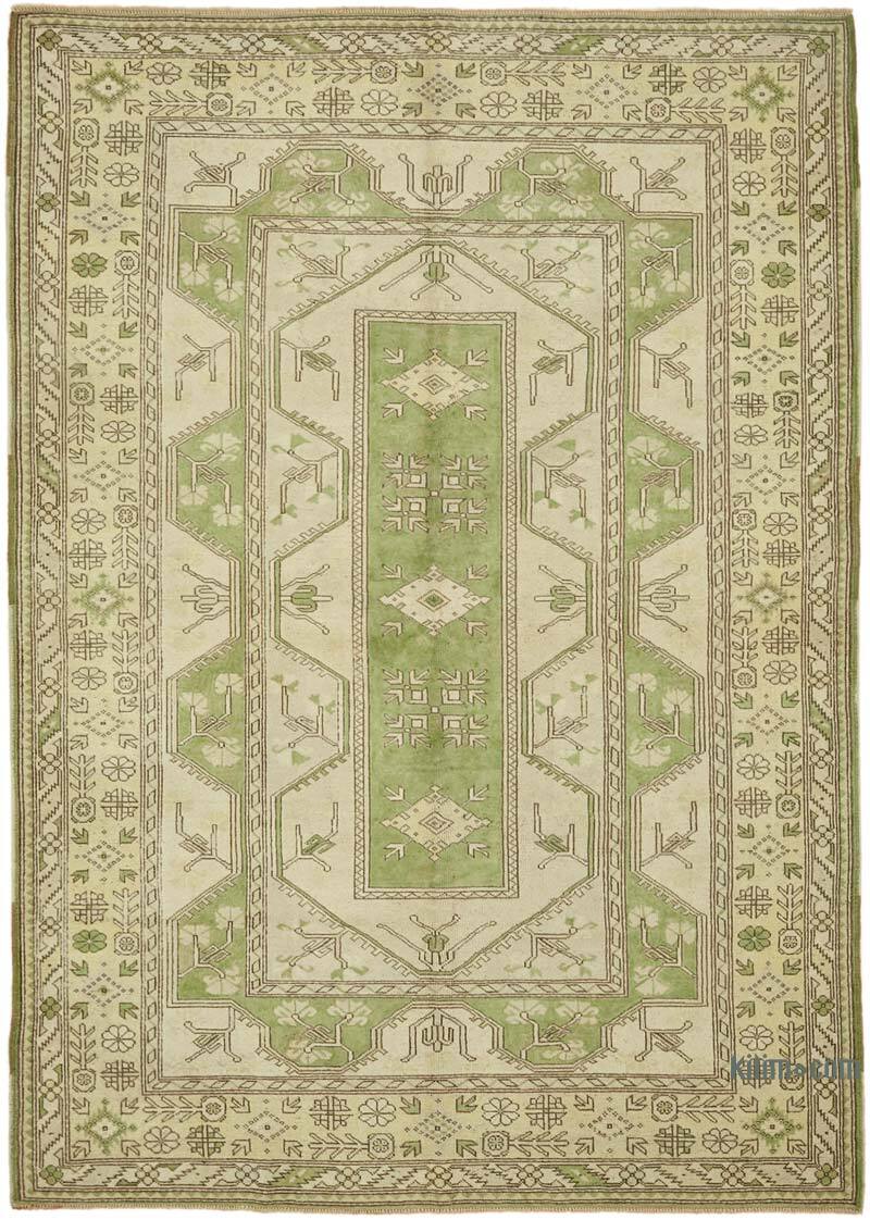Alfombra Vintage Turca Anudada a Mano - 205 cm x 288 cm - K0078636