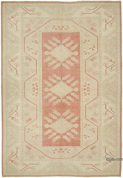Vintage Turkish Hand-Knotted Rug - 6' 6" x 9' 4" (78" x 112")