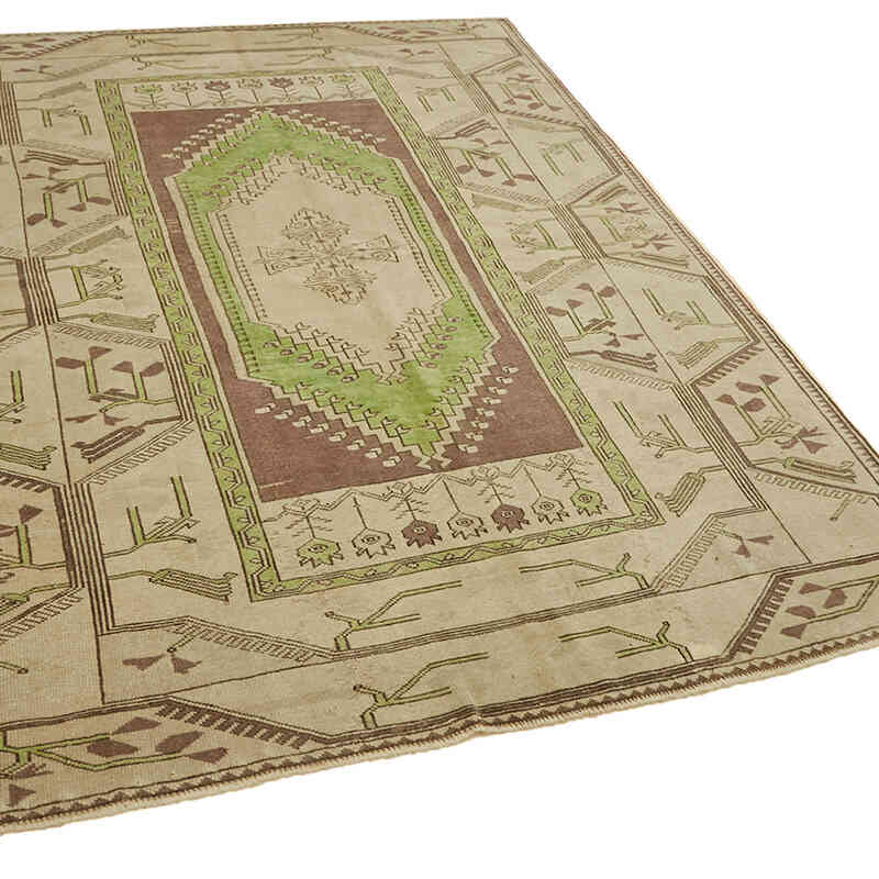 El Dokuma Vintage Halı - 163 cm x 220 cm - K0078638