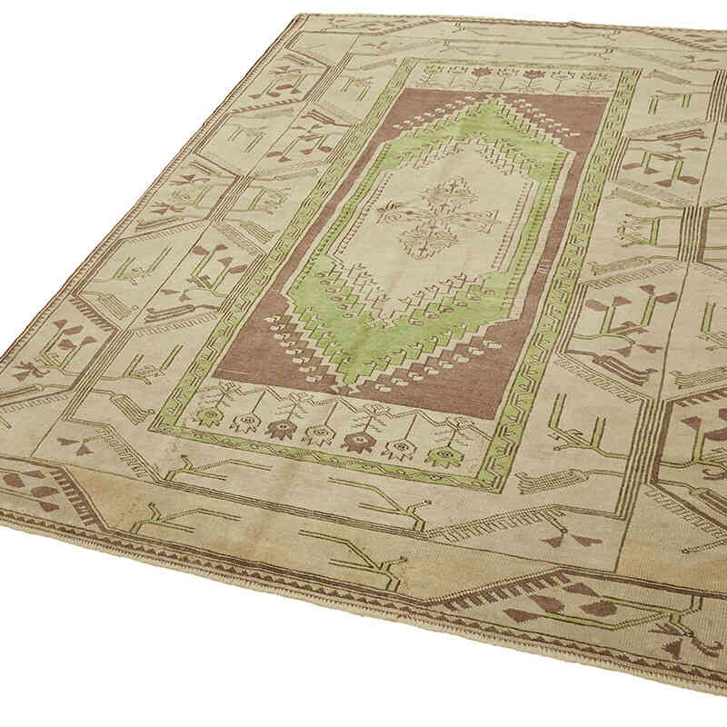 El Dokuma Vintage Halı - 163 cm x 220 cm - K0078638