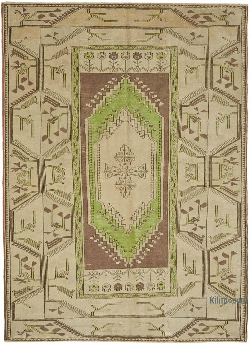 El Dokuma Vintage Halı - 163 cm x 220 cm - K0078638