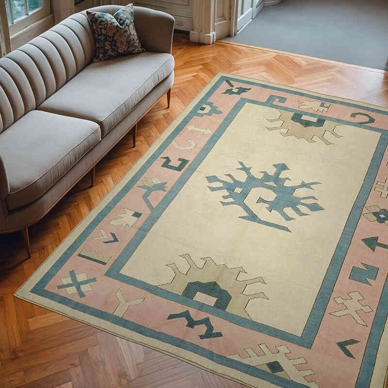 Alfombra Vintage Turca Anudada a Mano - 234 cm x 307 cm - K0078639