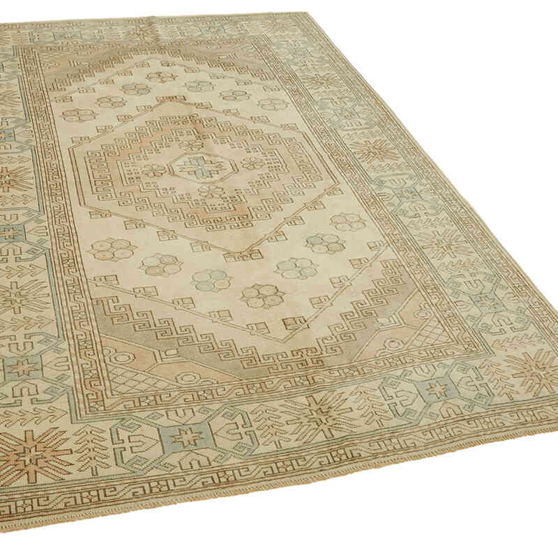 Alfombra Vintage Turca Anudada a Mano - 162 cm x 236 cm - K0078640