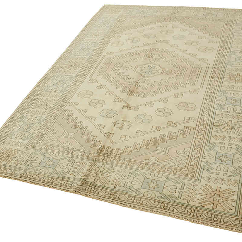 Alfombra Vintage Turca Anudada a Mano - 162 cm x 236 cm - K0078640