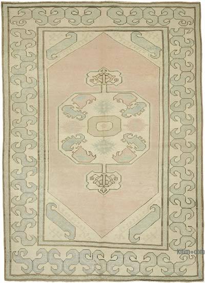 Vintage Turkish Hand-Knotted Rug - 6' 3" x 8' 9" (75" x 105")