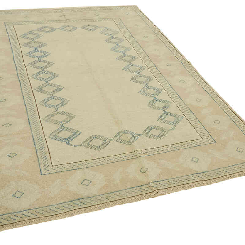 Alfombra Vintage Turca Anudada a Mano - 185 cm x 248 cm - K0078643