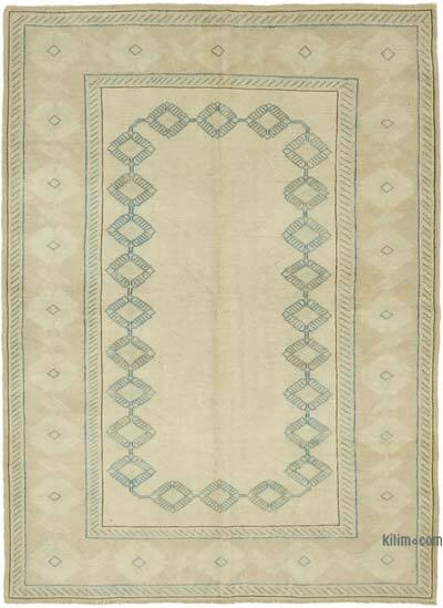 Vintage Turkish Hand-Knotted Rug - 6' 1" x 8' 2" (73" x 98")