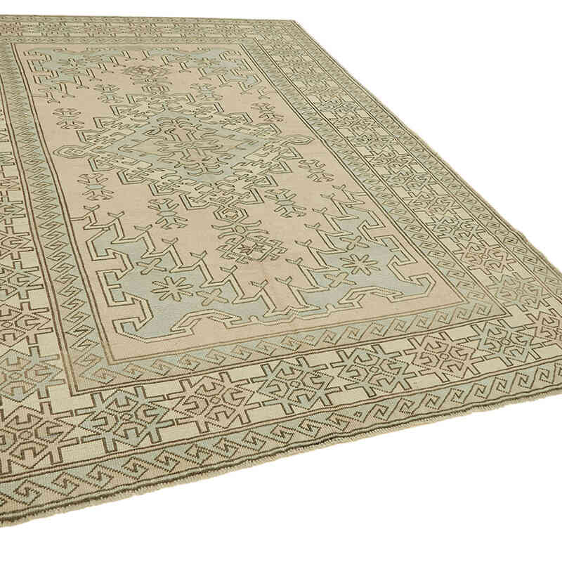 El Dokuma Vintage Halı - 201 cm x 290 cm - K0078646