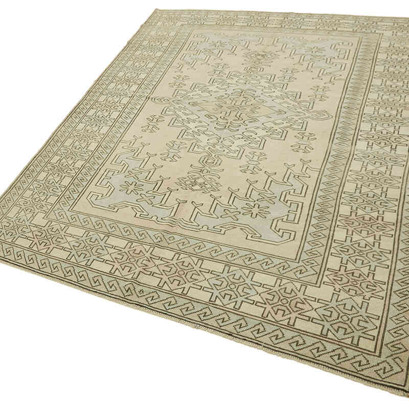 El Dokuma Vintage Halı - 201 cm x 290 cm - K0078646