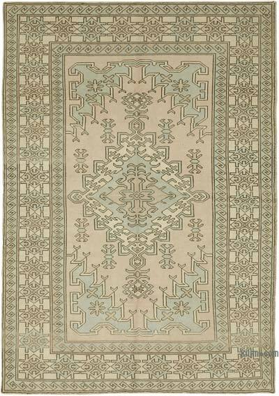 Vintage Turkish Hand-Knotted Rug - 6' 7" x 9' 6" (79" x 114")
