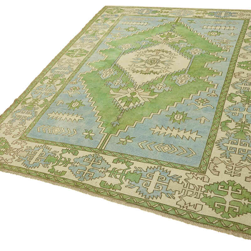 Vintage Turkish Hand-Knotted Rug - 7'  x 9' 9" (84" x 117") - K0078648