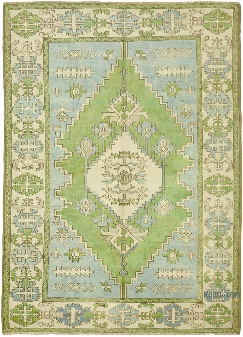Vintage Turkish Hand-Knotted Rug - 7'  x 9' 9" (84" x 117") - K0078648