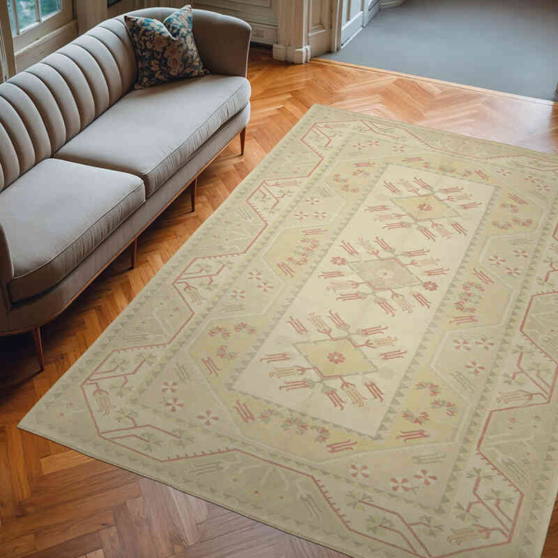 El Dokuma Vintage Halı - 196 cm x 270 cm - K0078655