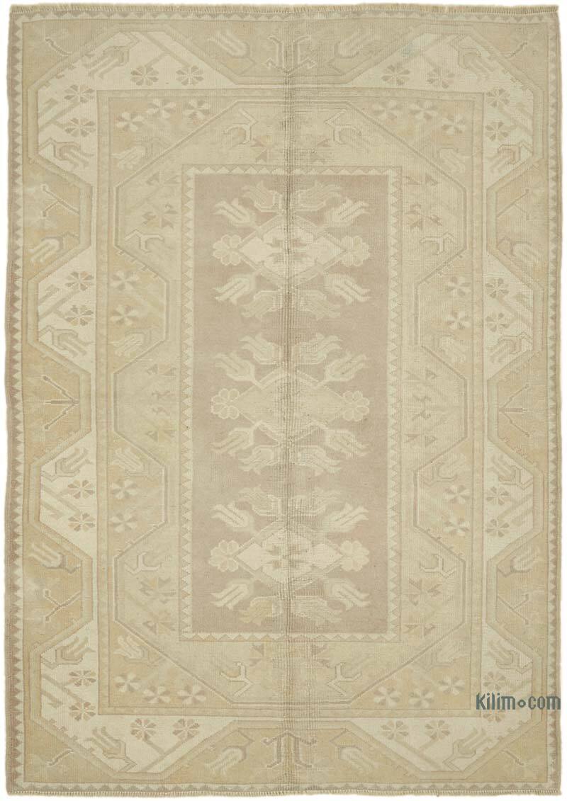 Vintage Turkish Hand-Knotted Rug - 5'  x 7' 1" (60" x 85") - K0078656