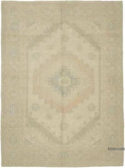 Vintage Turkish Hand-Knotted Rug - 6' 5" x 8' 9" (77" x 105")