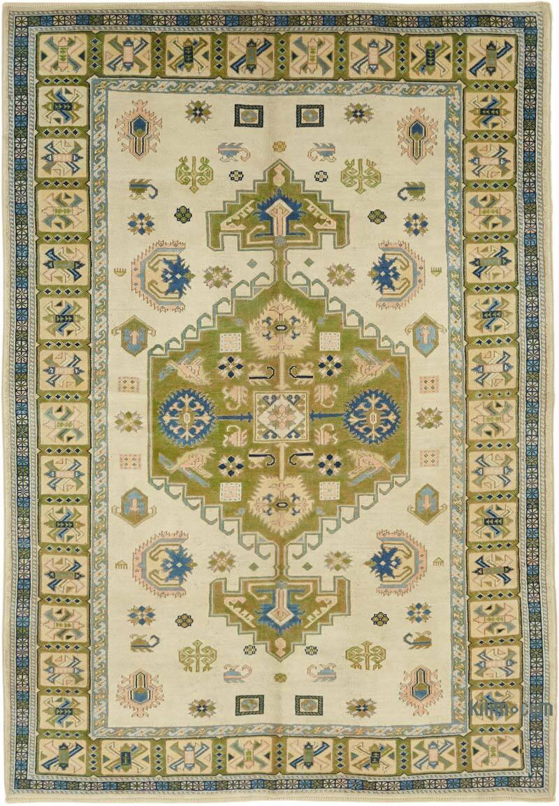 Vintage Turkish Hand-Knotted Rug - 6' 8" x 9' 7" (80" x 115") - K0078658