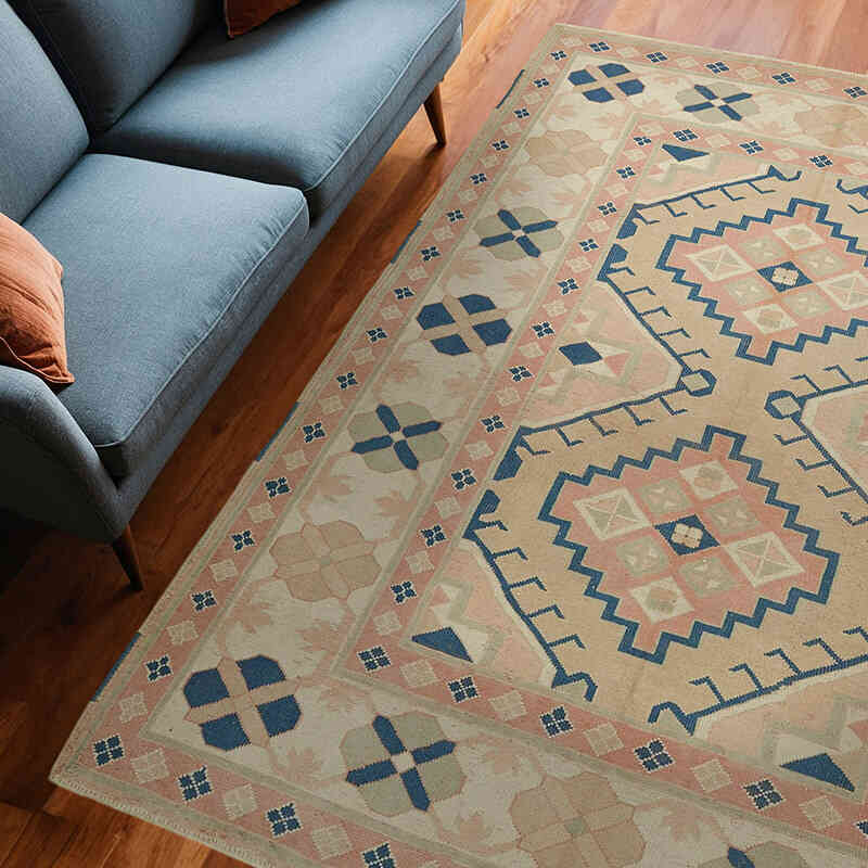 El Dokuma Vintage Halı - 196 cm x 250 cm - K0078660