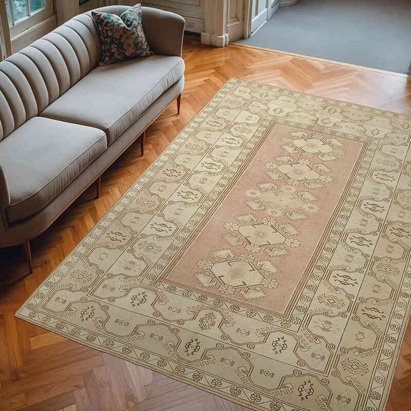 El Dokuma Vintage Halı - 200 cm x 278 cm - K0078666