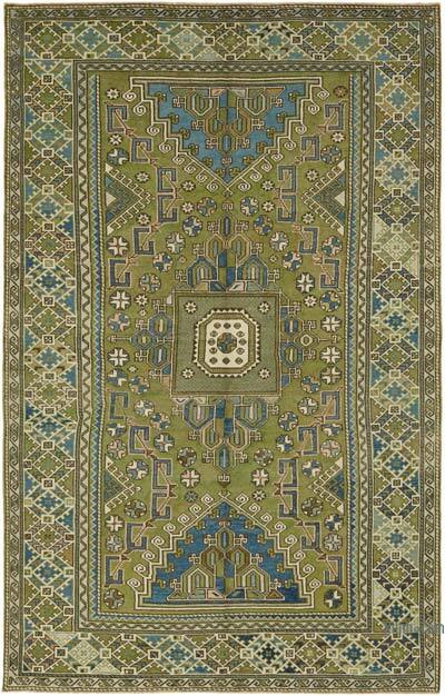 Vintage Turkish Hand-Knotted Rug - 6' 5" x 10' 2" (77" x 122")