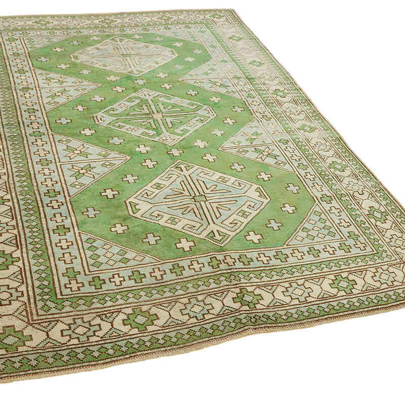 Vintage Turkish Hand-Knotted Rug - 6' 2" x 8' 4" (74" x 100") - K0078669
