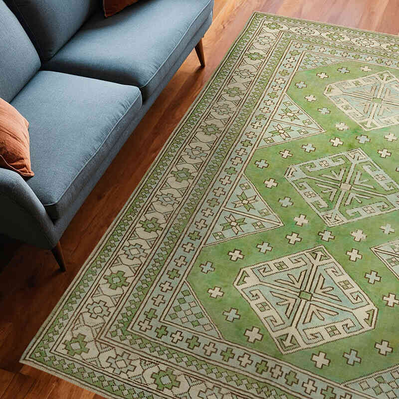 Vintage Turkish Hand-Knotted Rug - 6' 2" x 8' 4" (74" x 100") - K0078669