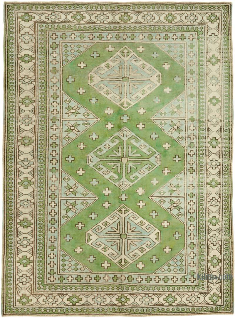 Vintage Turkish Hand-Knotted Rug - 6' 2" x 8' 4" (74" x 100") - K0078669
