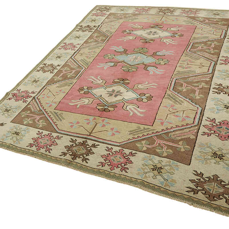 Alfombra Vintage Turca Anudada a Mano - 215 cm x 280 cm - K0078670