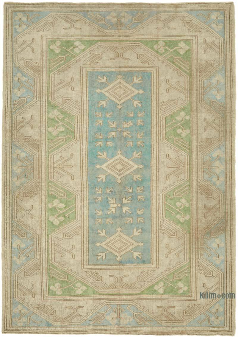 Vintage Turkish Hand-Knotted Rug - 5' 7" x 7' 11" (67" x 95") - K0078673
