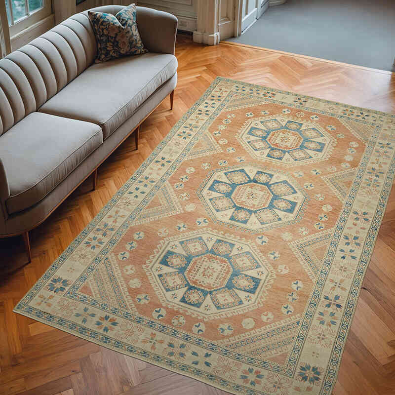 El Dokuma Vintage Halı - 191 cm x 299 cm - K0078676