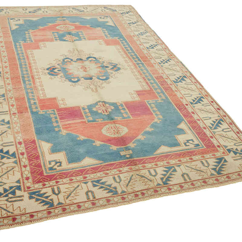Vintage Turkish Hand-Knotted Rug - 5' 10" x 8' 11" (70" x 107") - K0078677