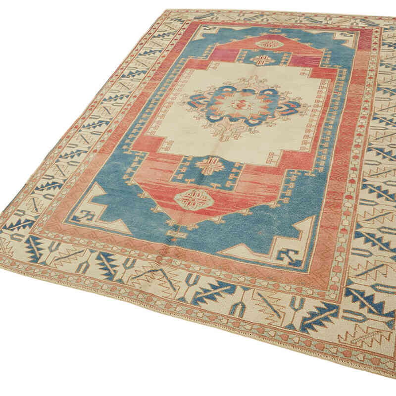 Vintage Turkish Hand-Knotted Rug - 5' 10" x 8' 11" (70" x 107") - K0078677