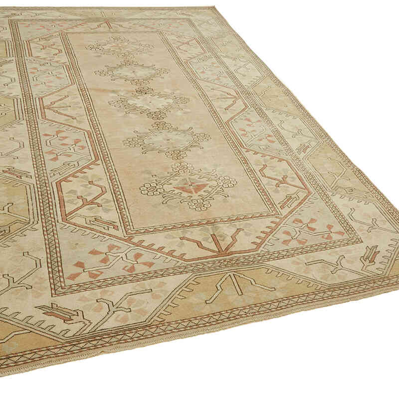 Vintage Turkish Hand-Knotted Rug - 6' 3" x 9' 6" (75" x 114") - K0078682