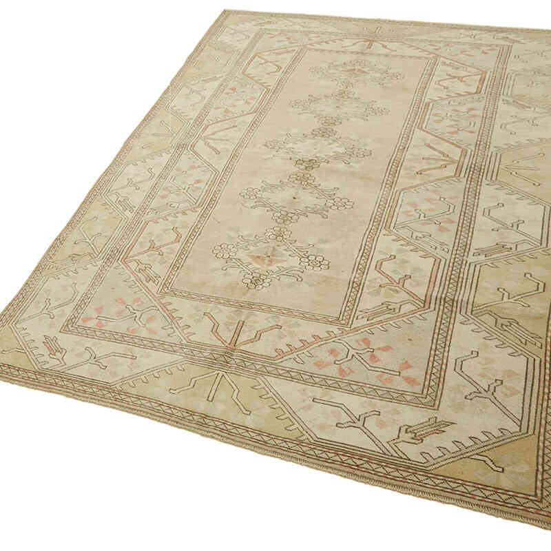 Vintage Turkish Hand-Knotted Rug - 6' 3" x 9' 6" (75" x 114") - K0078682