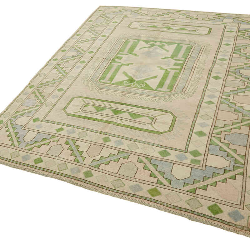 Alfombra Vintage Turca Anudada a Mano - 221 cm x 296 cm - K0078683
