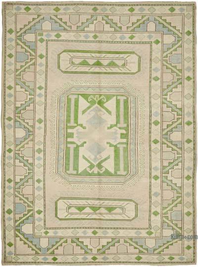 Vintage Turkish Hand-Knotted Rug - 7' 3" x 9' 9" (87" x 117")