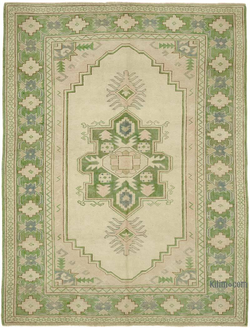 Alfombra Vintage Turca Anudada a Mano - 186 cm x 245 cm - K0078685