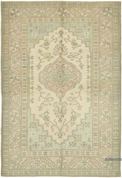 Vintage Turkish Hand-Knotted Rug - 6' 7" x 9' 7" (79" x 115")