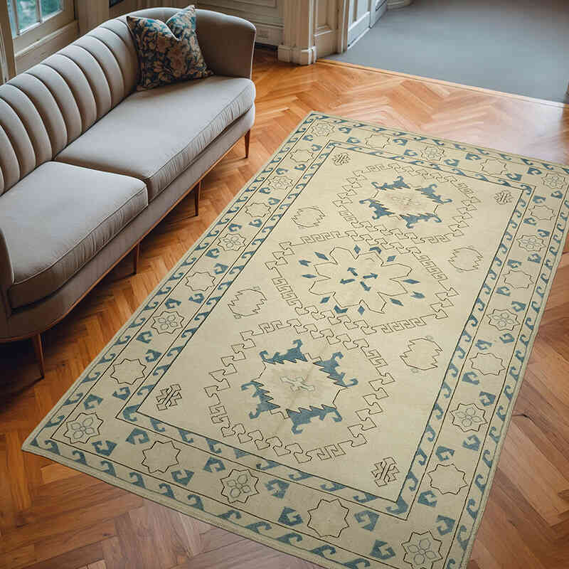El Dokuma Vintage Halı - 203 cm x 312 cm - K0078688