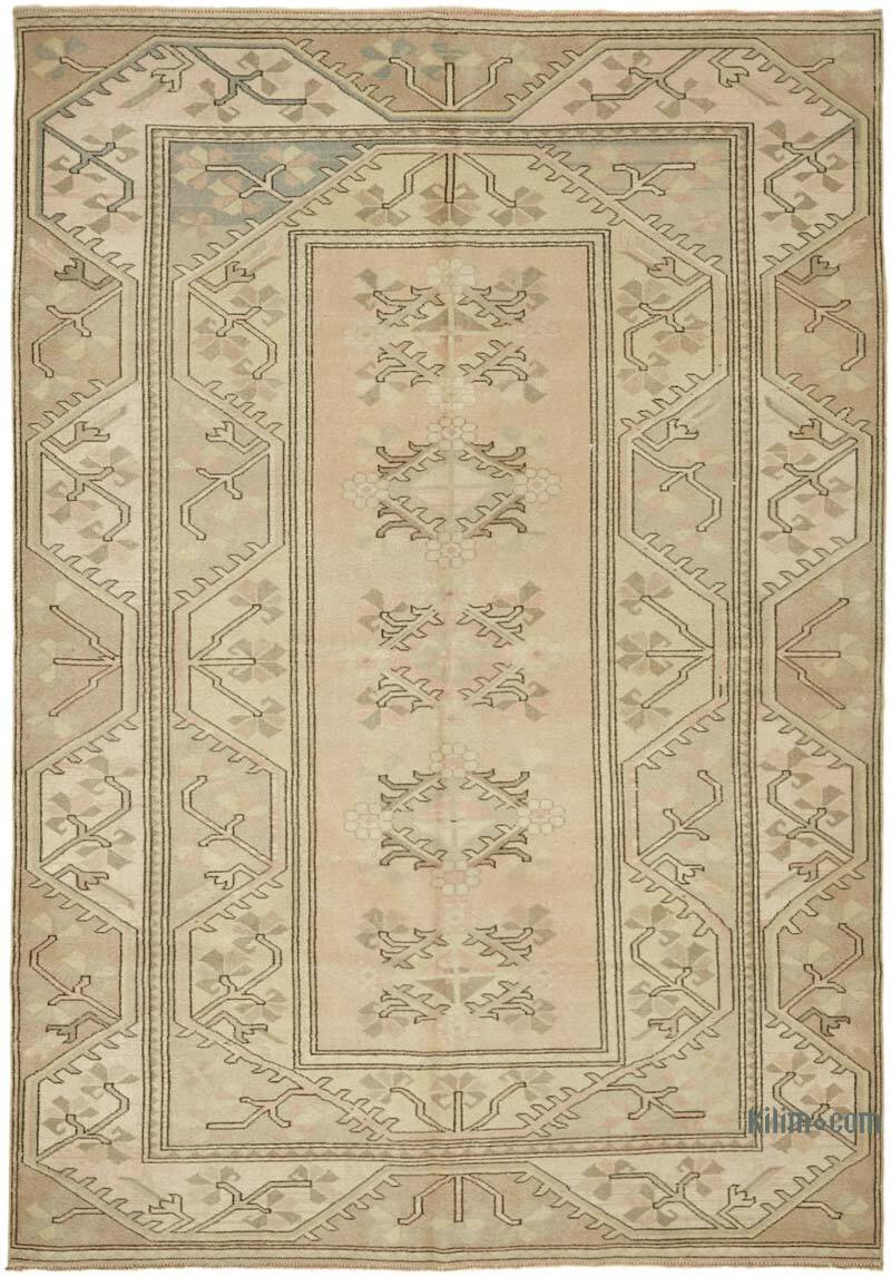 Vintage Turkish Hand-Knotted Rug - 6' 5" x 9' 1" (77" x 109") - K0078689