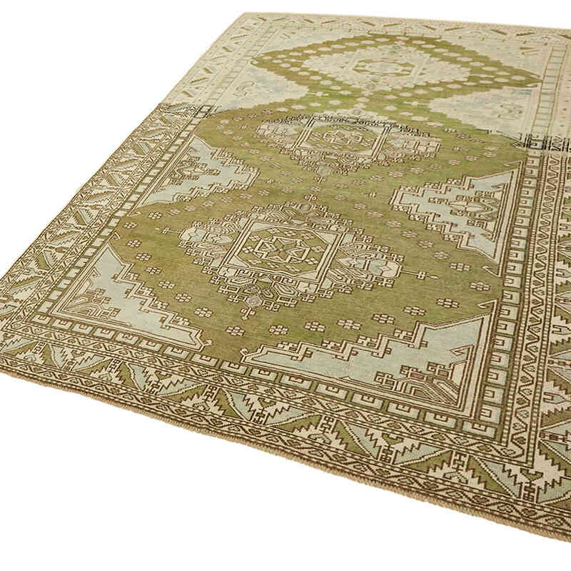 Vintage Turkish Hand-Knotted Rug - 6' 1" x 8' 11" (73" x 107") - K0078690