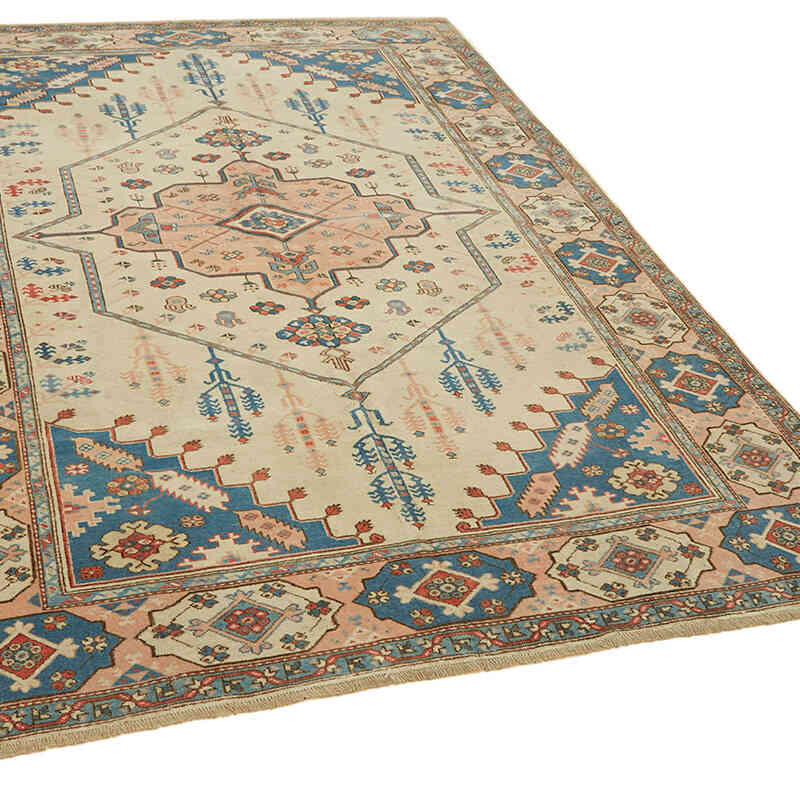 Alfombra Vintage Turca Anudada a Mano - 183 cm x 244 cm - K0078691