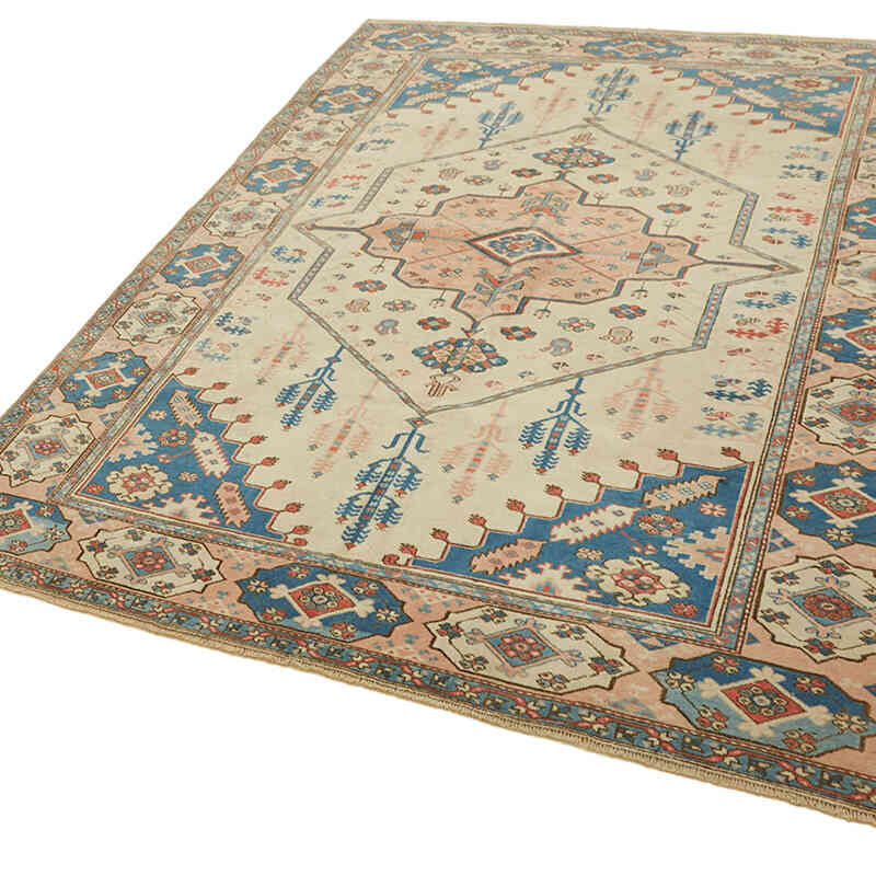 Alfombra Vintage Turca Anudada a Mano - 183 cm x 244 cm - K0078691