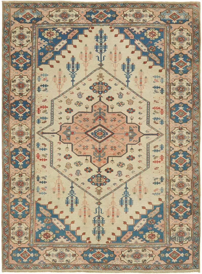 Alfombra Vintage Turca Anudada a Mano - 183 cm x 244 cm - K0078691