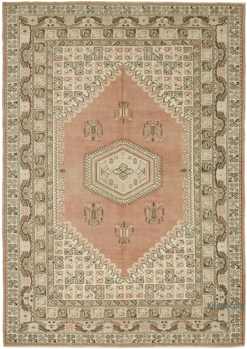 Alfombra Vintage Turca Anudada a Mano - 207 cm x 293 cm - K0078694