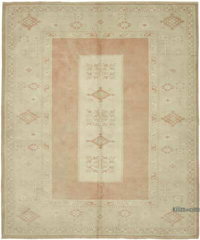 Vintage Turkish Hand-Knotted Rug - 6' 4" x 7' 3" (76" x 87")