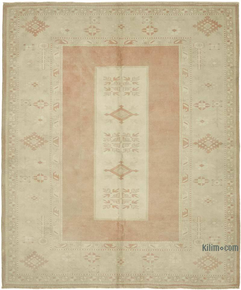 Vintage Turkish Hand-Knotted Rug - 6' 4" x 7' 3" (76" x 87") - K0078697