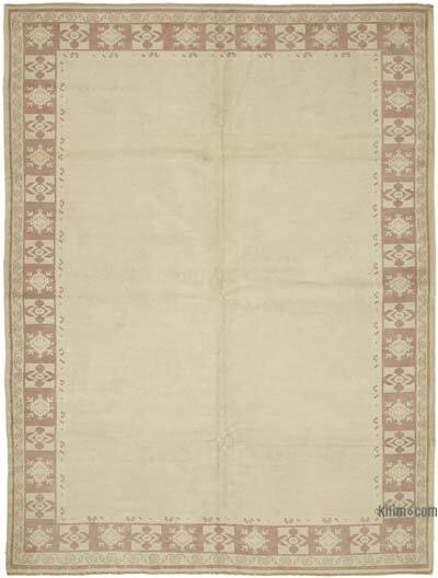 Vintage Turkish Hand-Knotted Rug - 6' 10" x 9' 1" (82" x 109")
